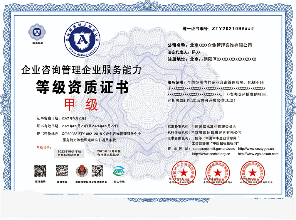 申報企業(yè)咨詢管理資質(zhì)投標(biāo)的必備條件——企業(yè)管理服務(wù)的核心要求